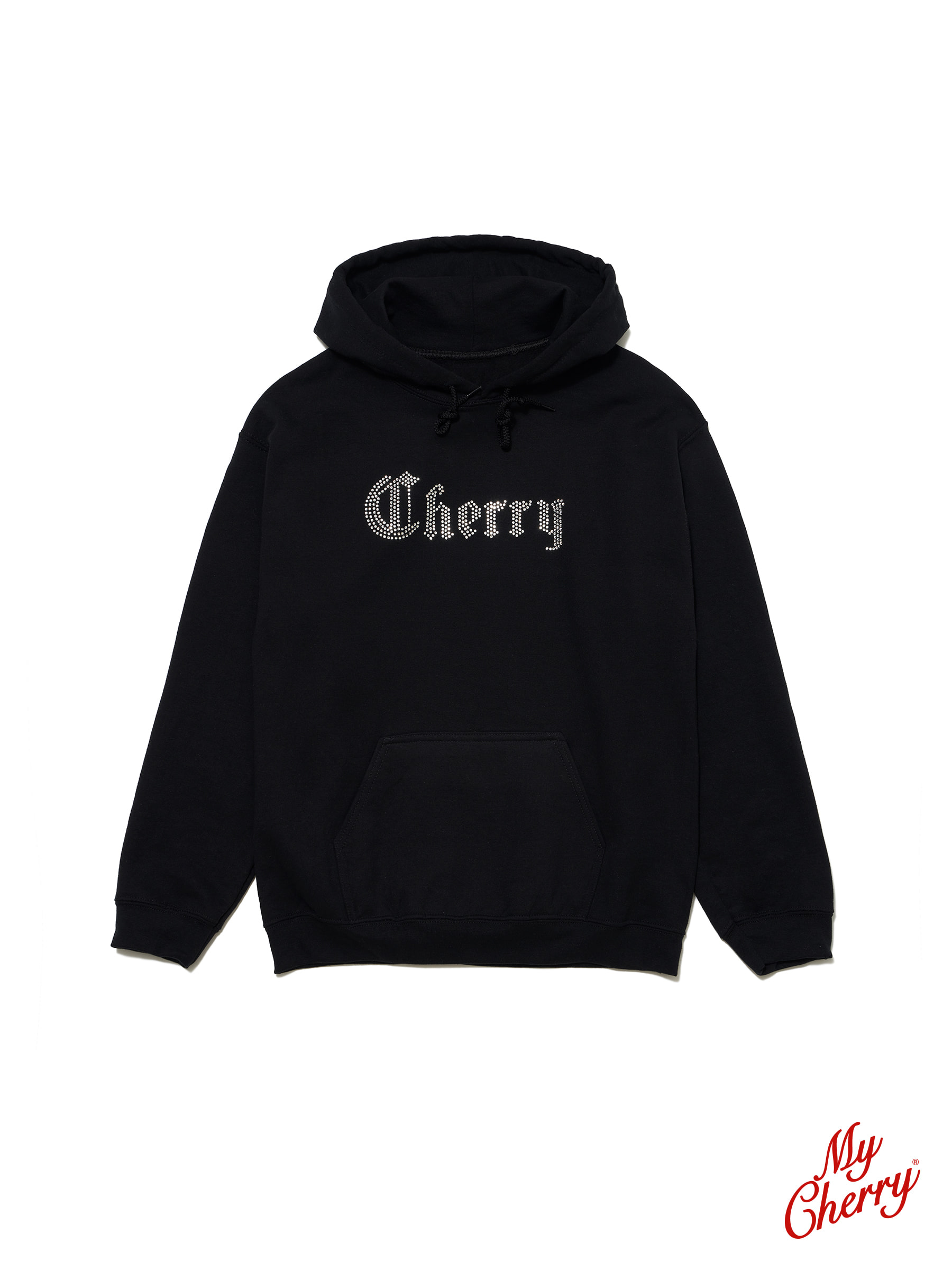 [My Cherry] Lisa Hooded Sweatshirt [ Black ]