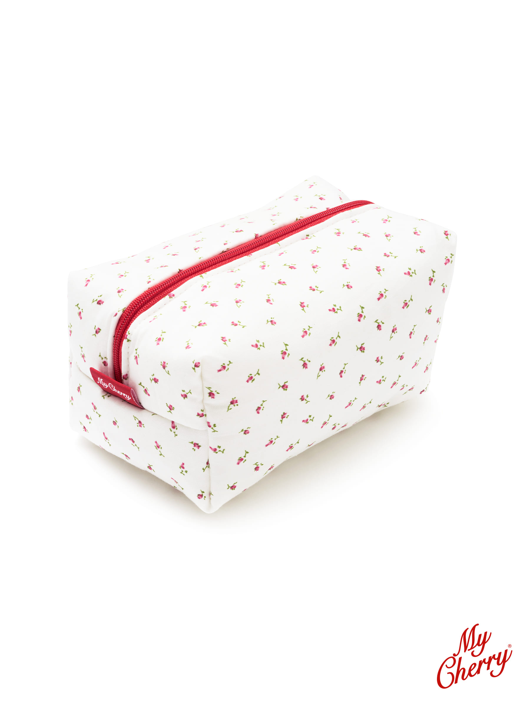 [My Cherry] Lucy Puffer Pouch (Baby Flowers/Big)