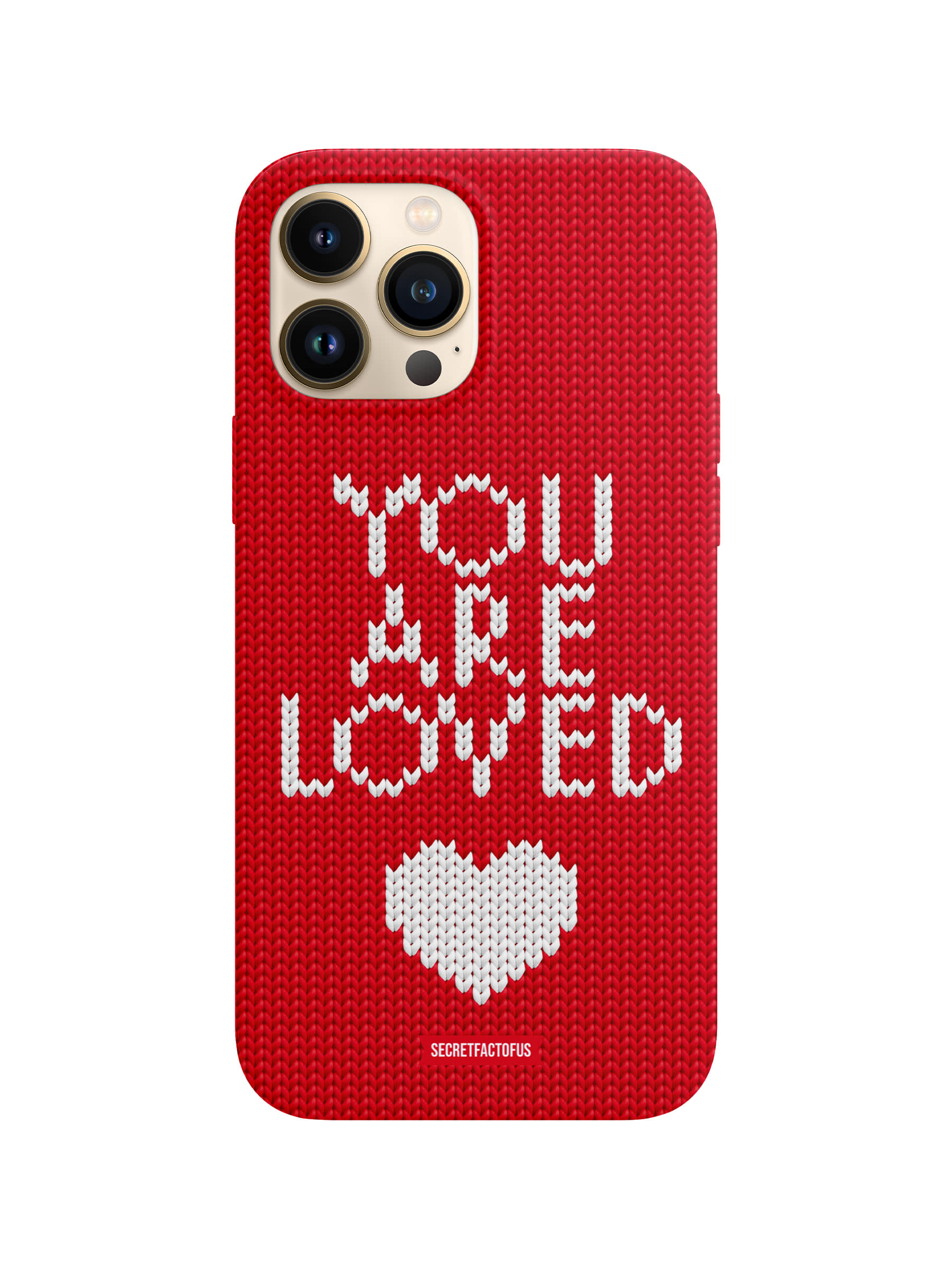 You are loved [ Knitted : Red ]
